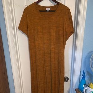 Lularoe Maria Dress Orange Size Large